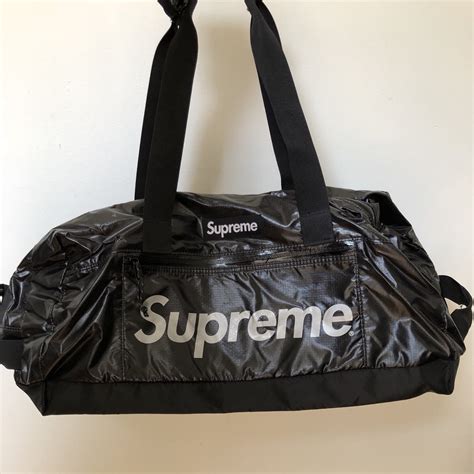 fake supreme bag black|supreme black duffle bag.